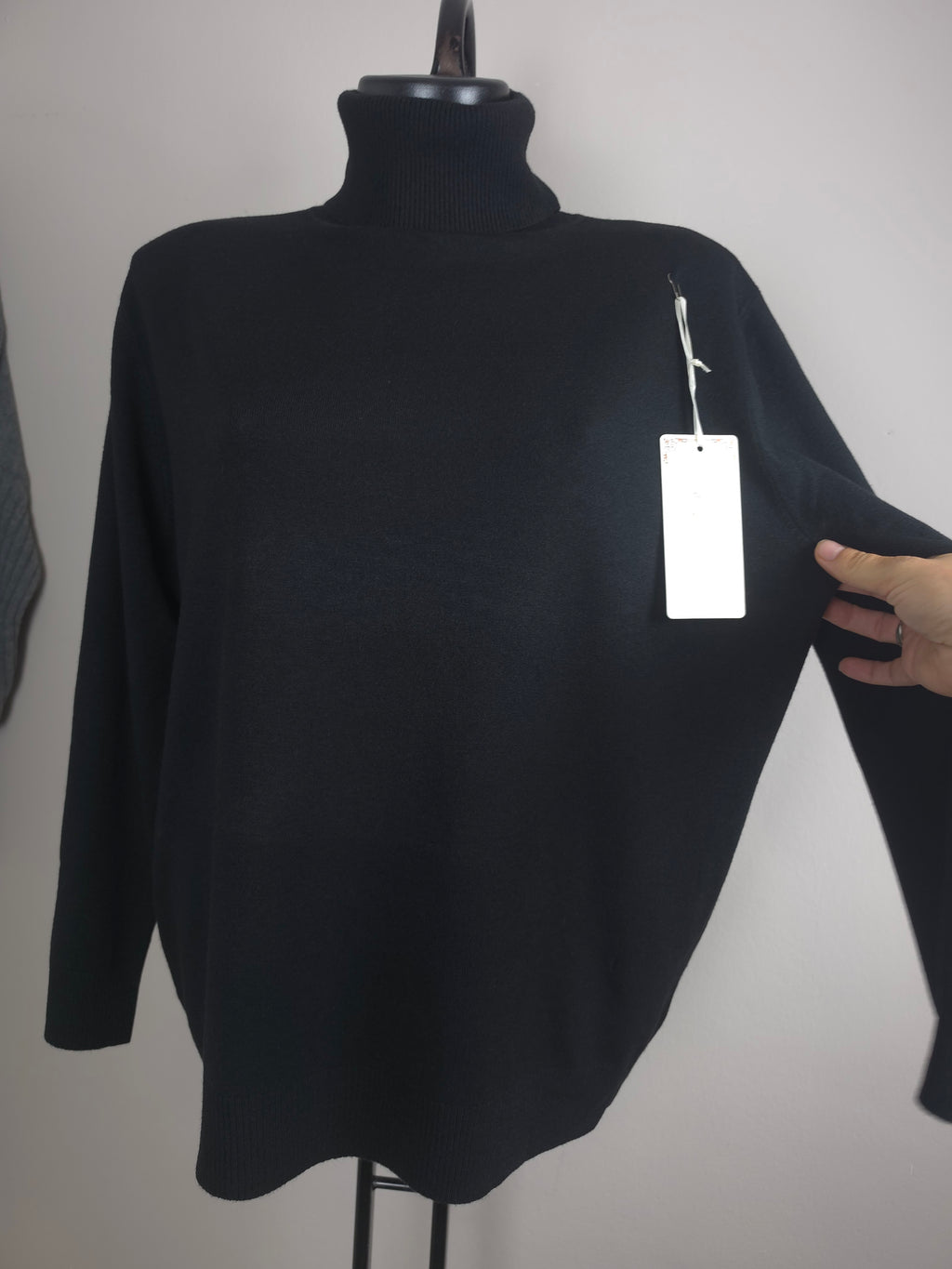 Oversize Rollkragenpullover – weich & elastisch | L/XL – 2XL/3XL