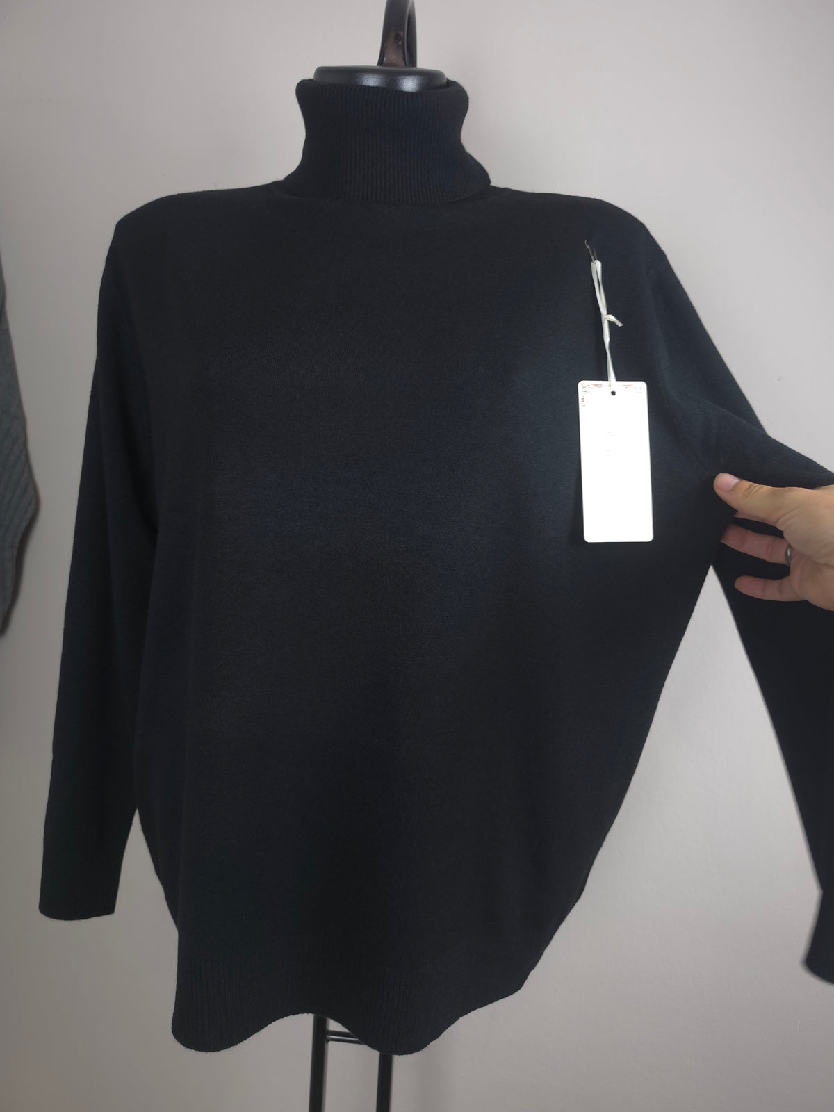 Oversize Rollkragenpullover – weich & elastisch | L/XL – 2XL/3XL