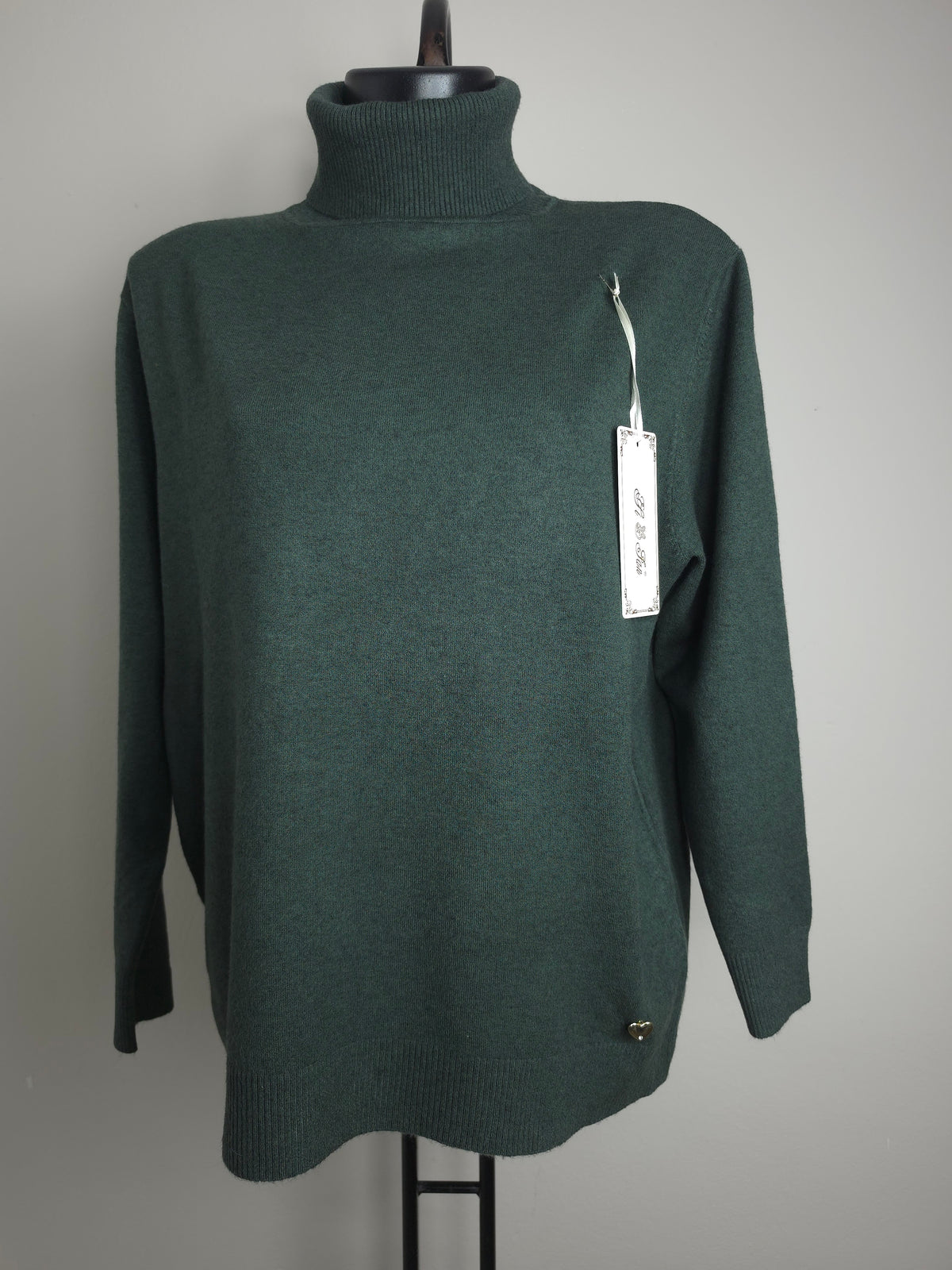 Oversize Rollkragenpullover – weich & elastisch | L/XL – 2XL/3XL