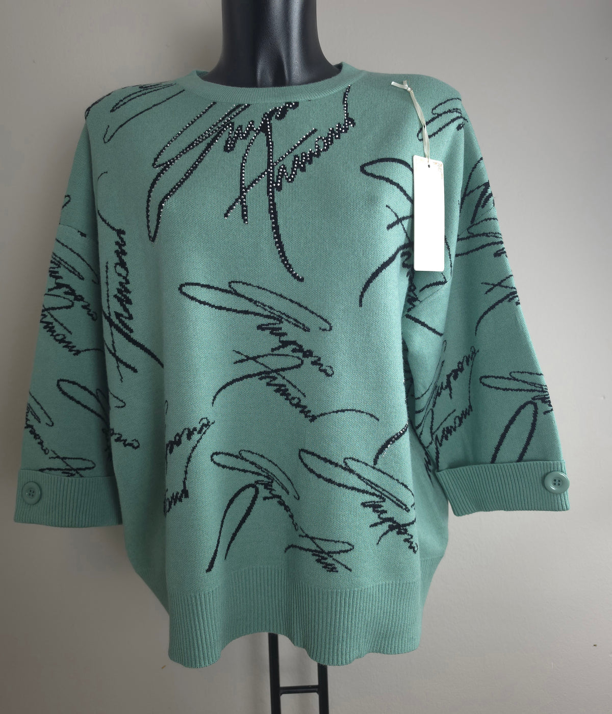 Kuscheliger Damen Strickpullover mit Glitzer – XL/XXL | 3 Farben