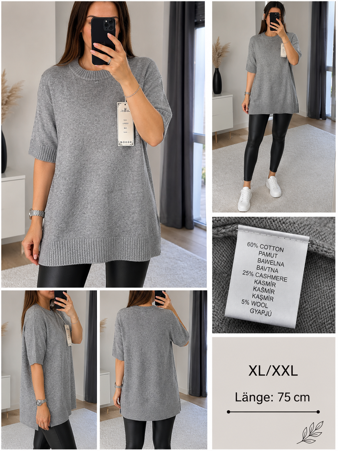 Oversize Strickshirt – weich & bequem