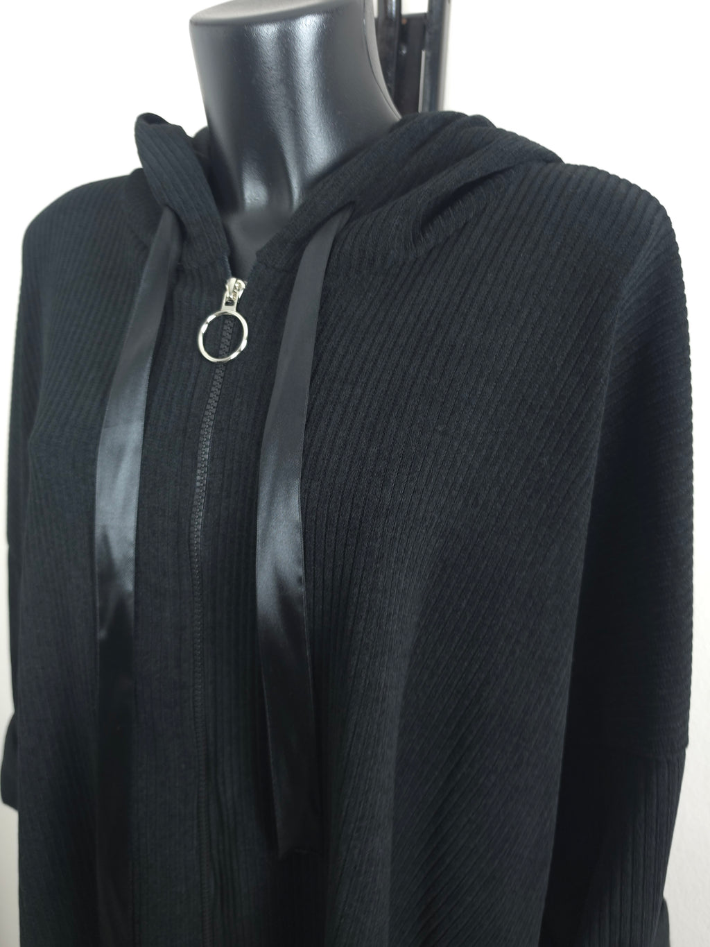 Oversize Long-Hoodiejacke mit Kapuze – 3 Farben | Plus Size