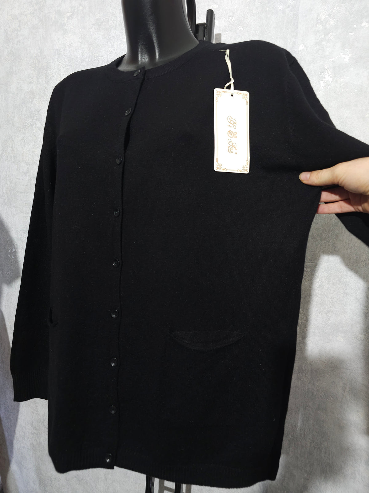 Luxus Cashmere-Mix Cardigan – Weiche Oversize Strickjacke mit Knöpfen – Plus Size XXL XXXL
