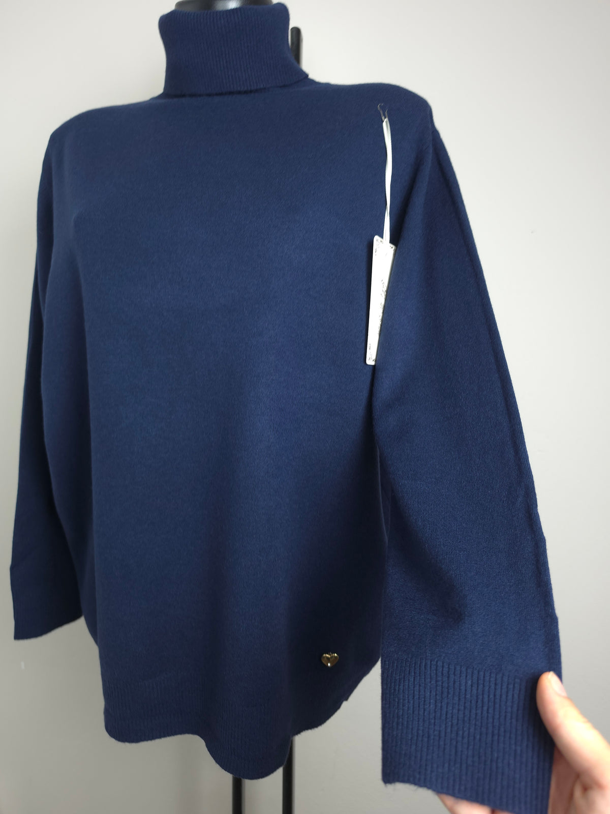 Oversize Rollkragenpullover – weich & elastisch | L/XL – 2XL/3XL