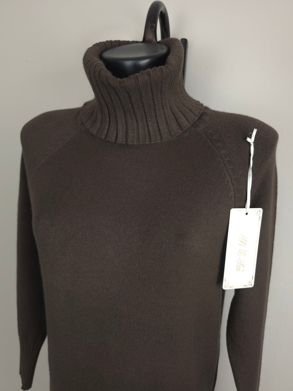 Weiches Strickkleid mit Rollkragen – S/M & L/XL
