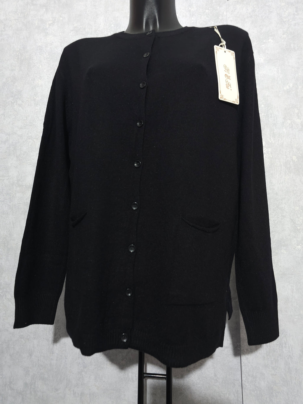 Luxus Cashmere-Mix Cardigan – Weiche Oversize Strickjacke mit Knöpfen – Plus Size XXL XXXL