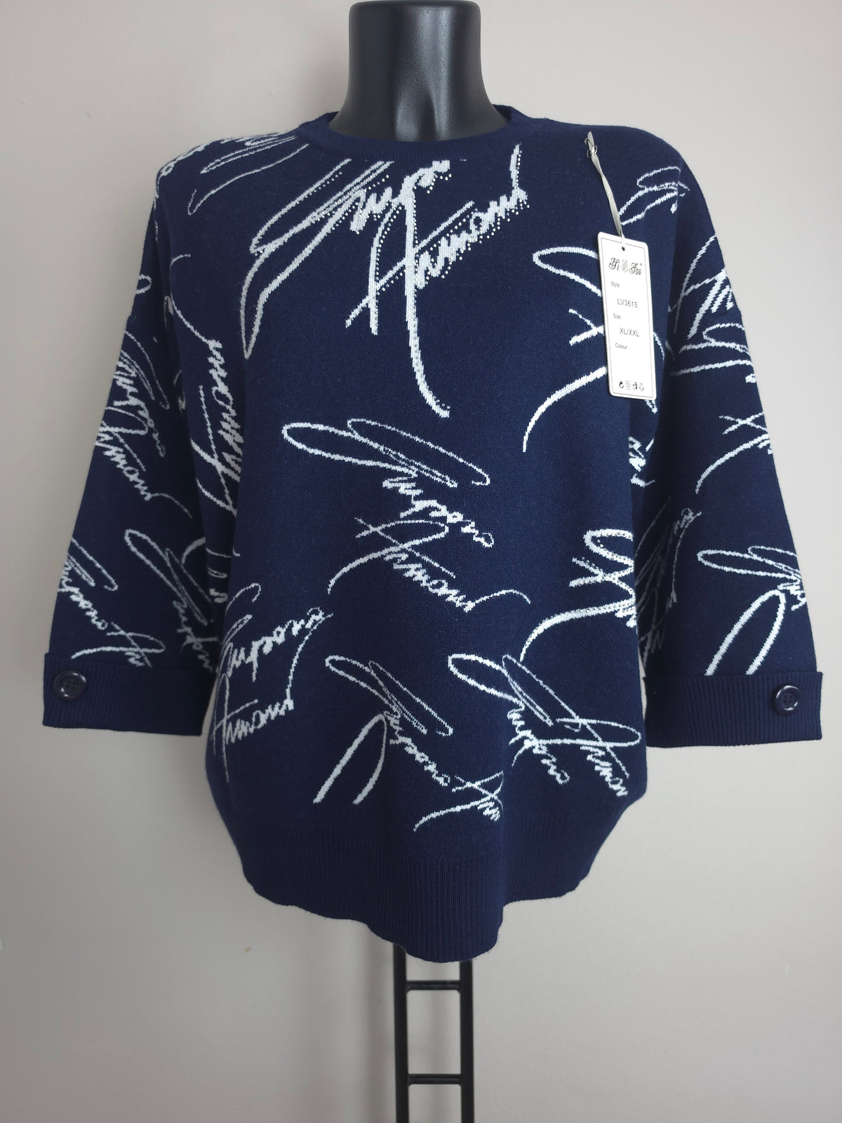Kuscheliger Damen Strickpullover mit Glitzer – XL/XXL | 3 Farben